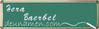 Hera Baerbel Visitenkarte